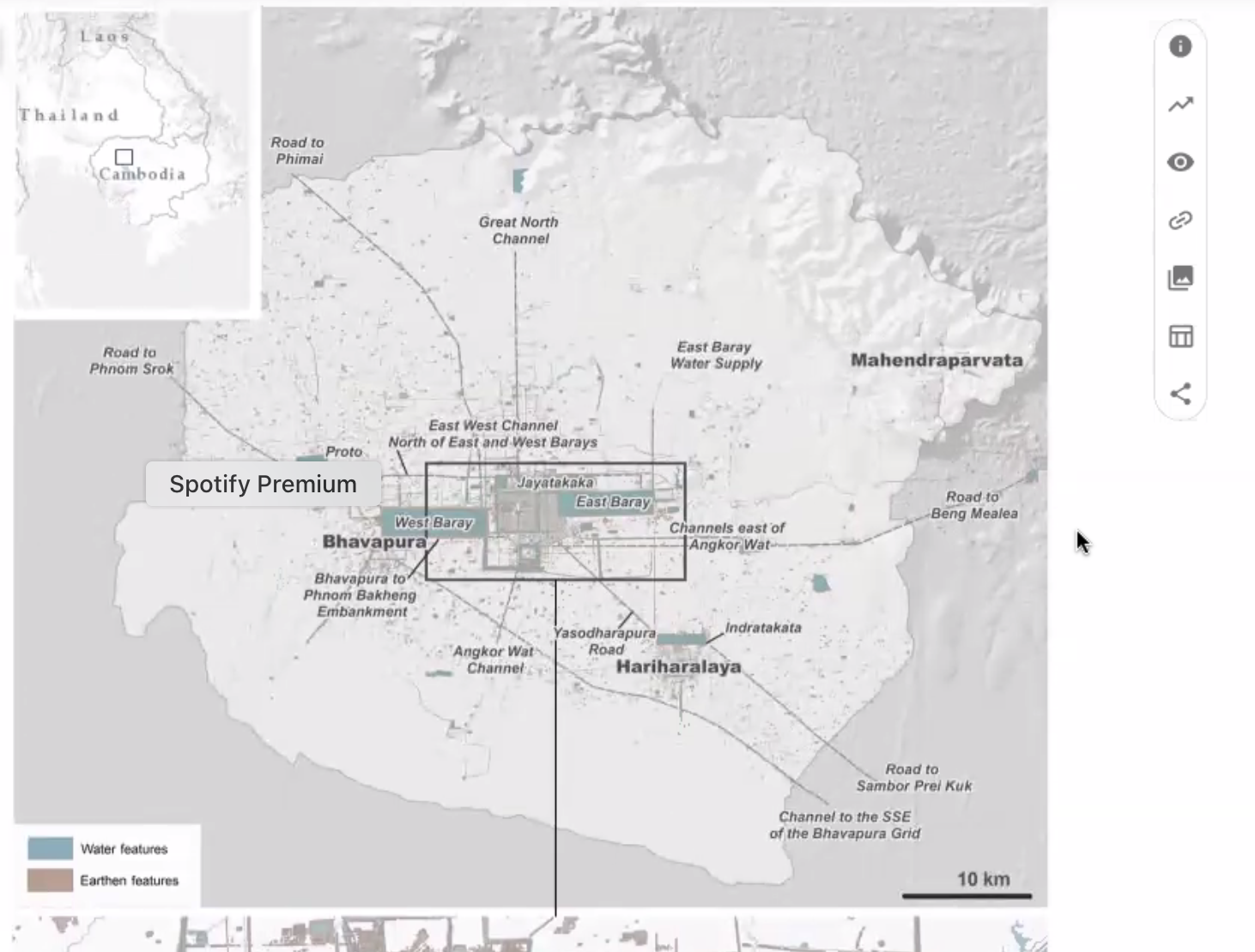 screenshot of Claire's map