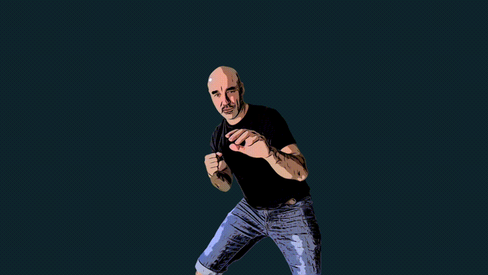 man punching, breaking glass