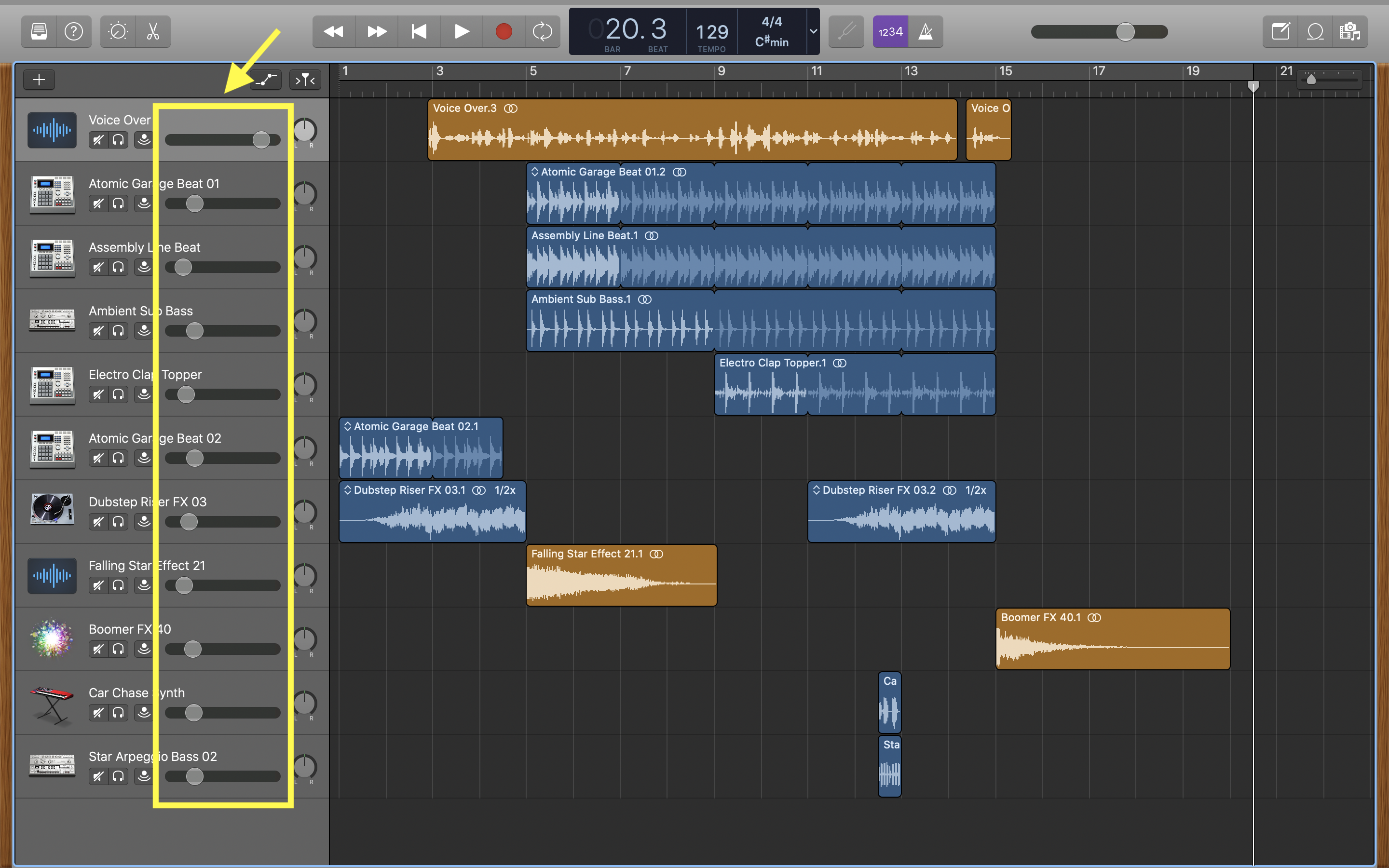 Adjusting Volume Levels