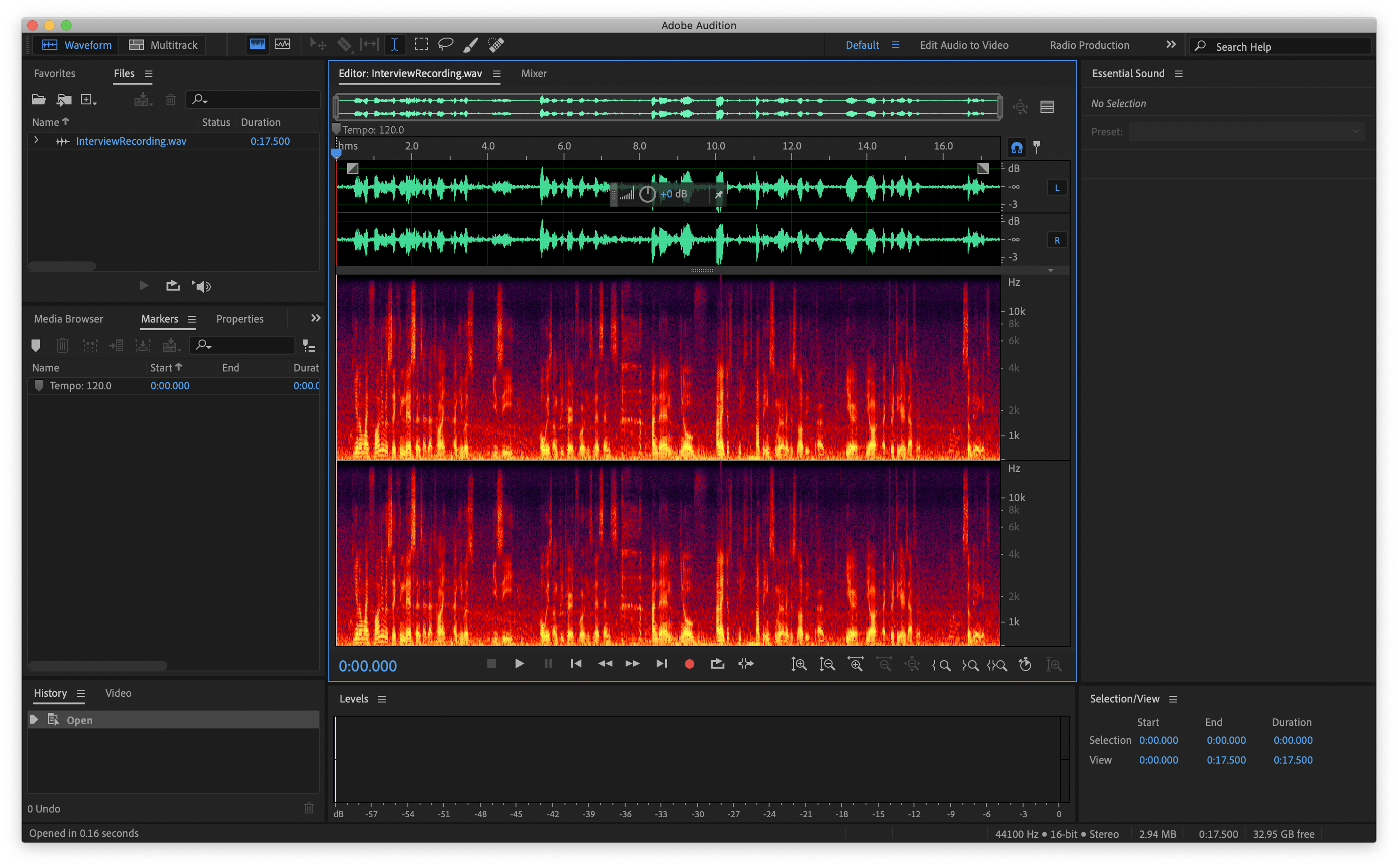 Waveform and Spectrogram Displays