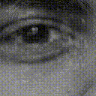 Student image 2: eye superimposed with disco ball