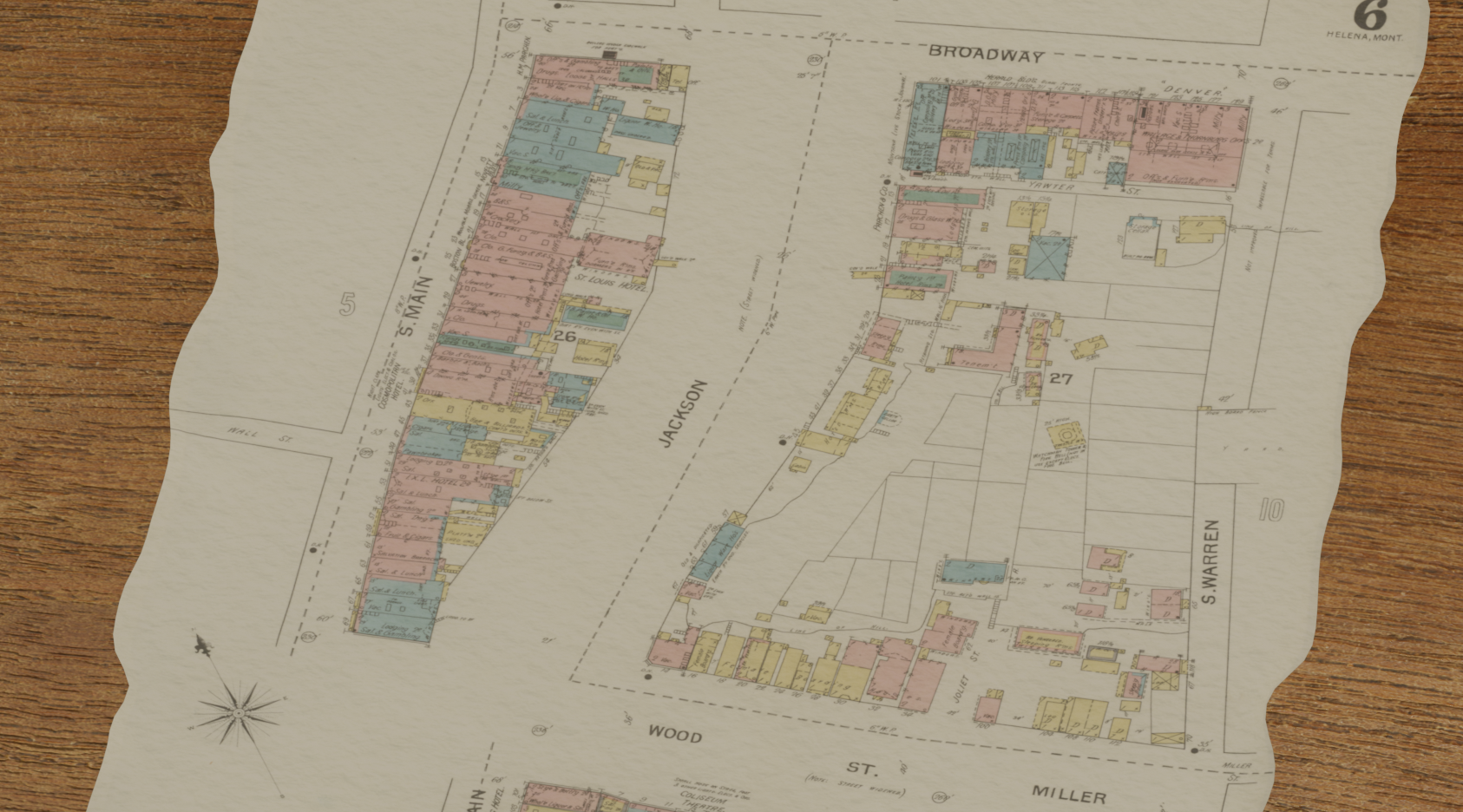 A close up of a map of the U.S. West
