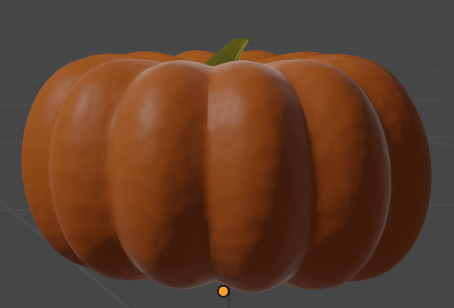 3d modeled pumpkin