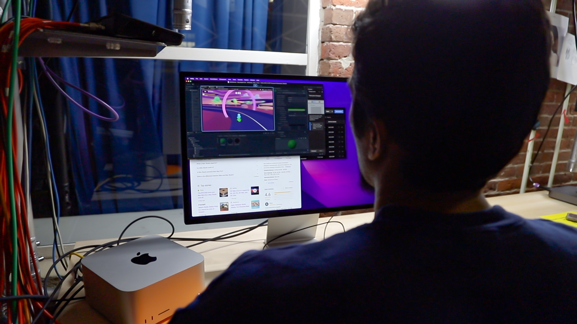 Student completing Unity Tutorial