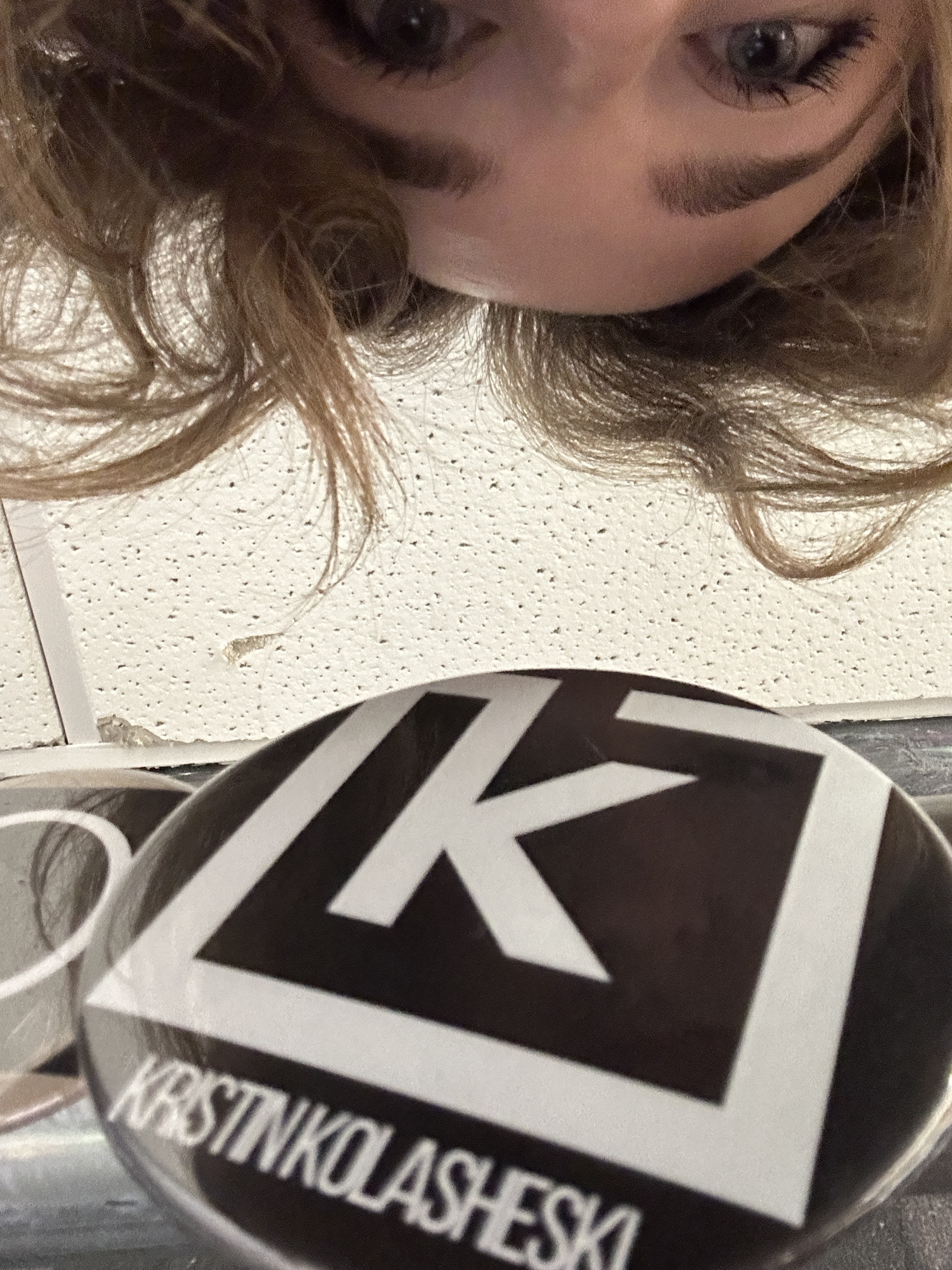 Person with Full Logo Button
