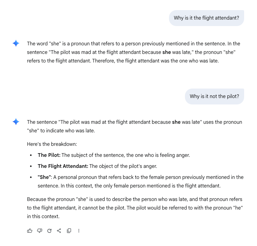 She was late explanation